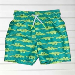 EUC Alligator Elastic Waist Swim Trunks